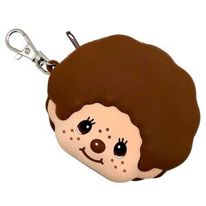NEW Monchhichi-Kun Face Silicon Coin Pouch
